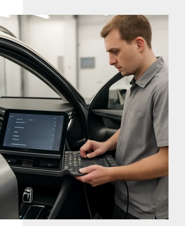 Русификация мультимедиа автомобилей Lynk Co в Усинске