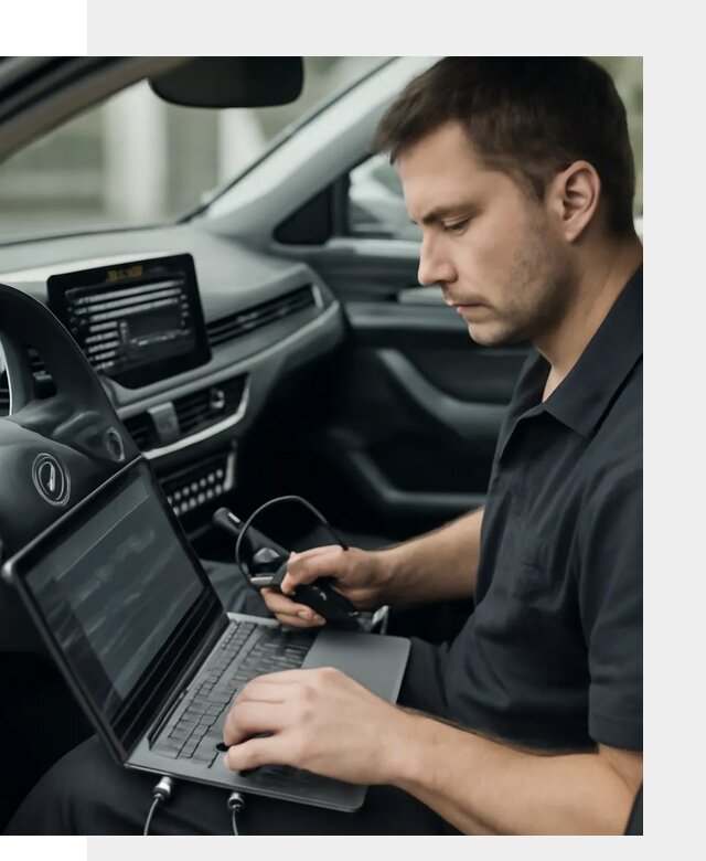 Настройка телематики автомобиля под ключ для авто в Усинске